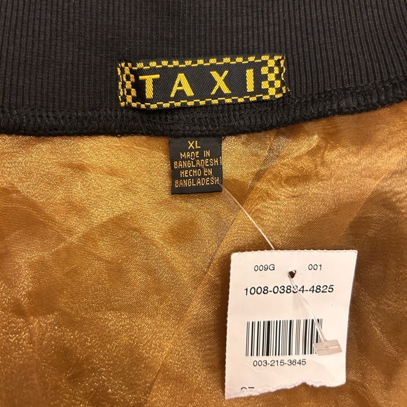 Taxi Gold Sheer Iridescent Shimmer Bomber Jacket NWT - Picture 6 of 7